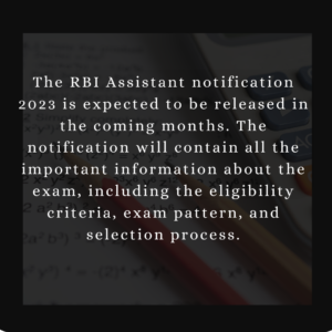 RBI Assistant Notification 2023
